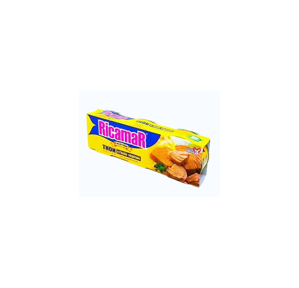 Boite Thon huile vegetale Ricamar 195g