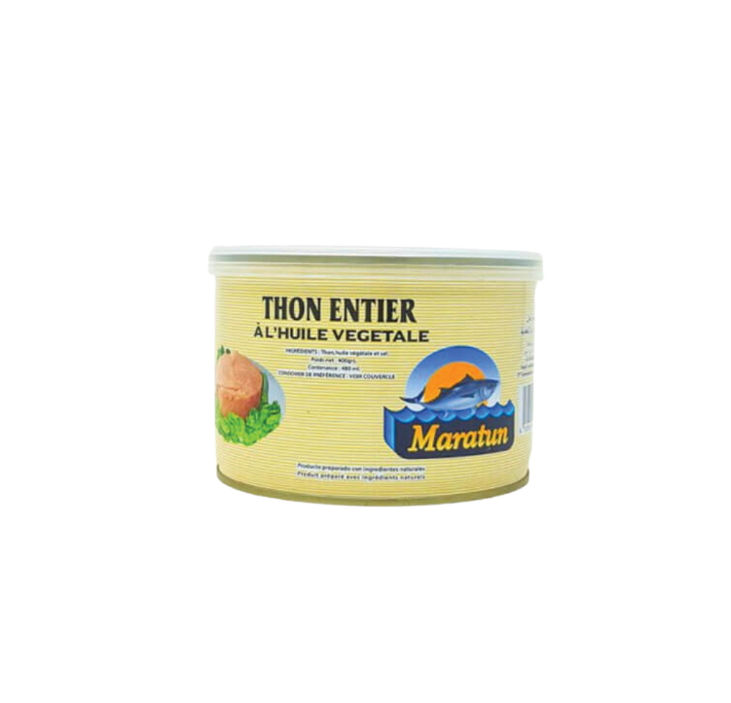 Thon entier à l'huile vegetale - MARATUN - 400g