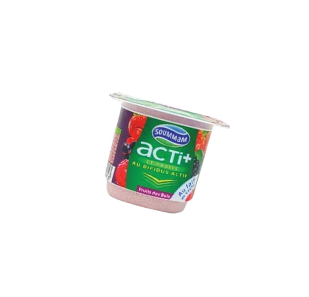 Yaourt Acti+ au bifidus actif - Fruits des bois -  Soummam 