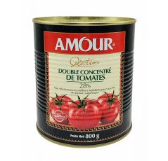 Double concentré de tomates  Amour 28% - 800g