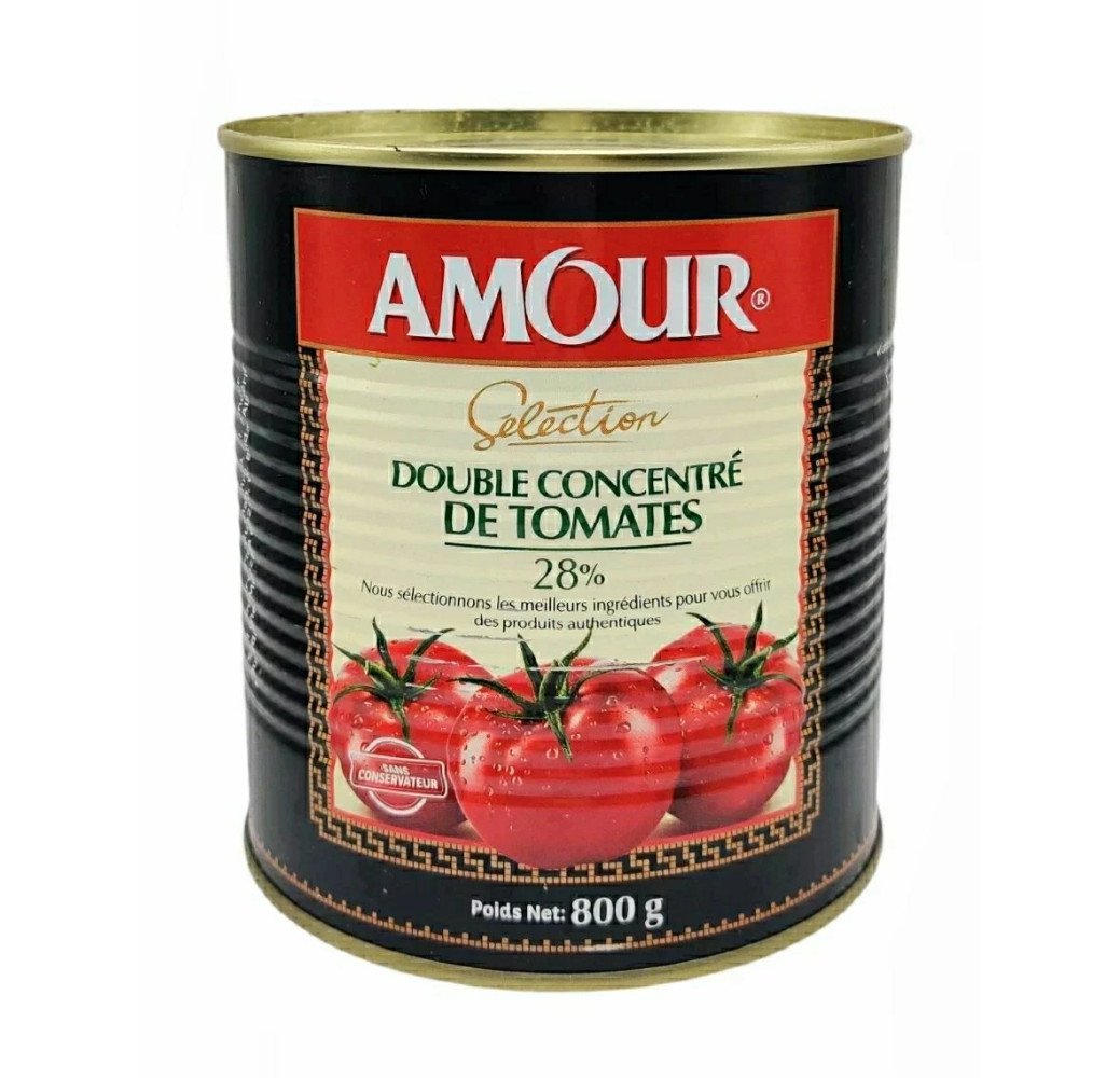 Double concentré de tomates  Amour 28% - 800g