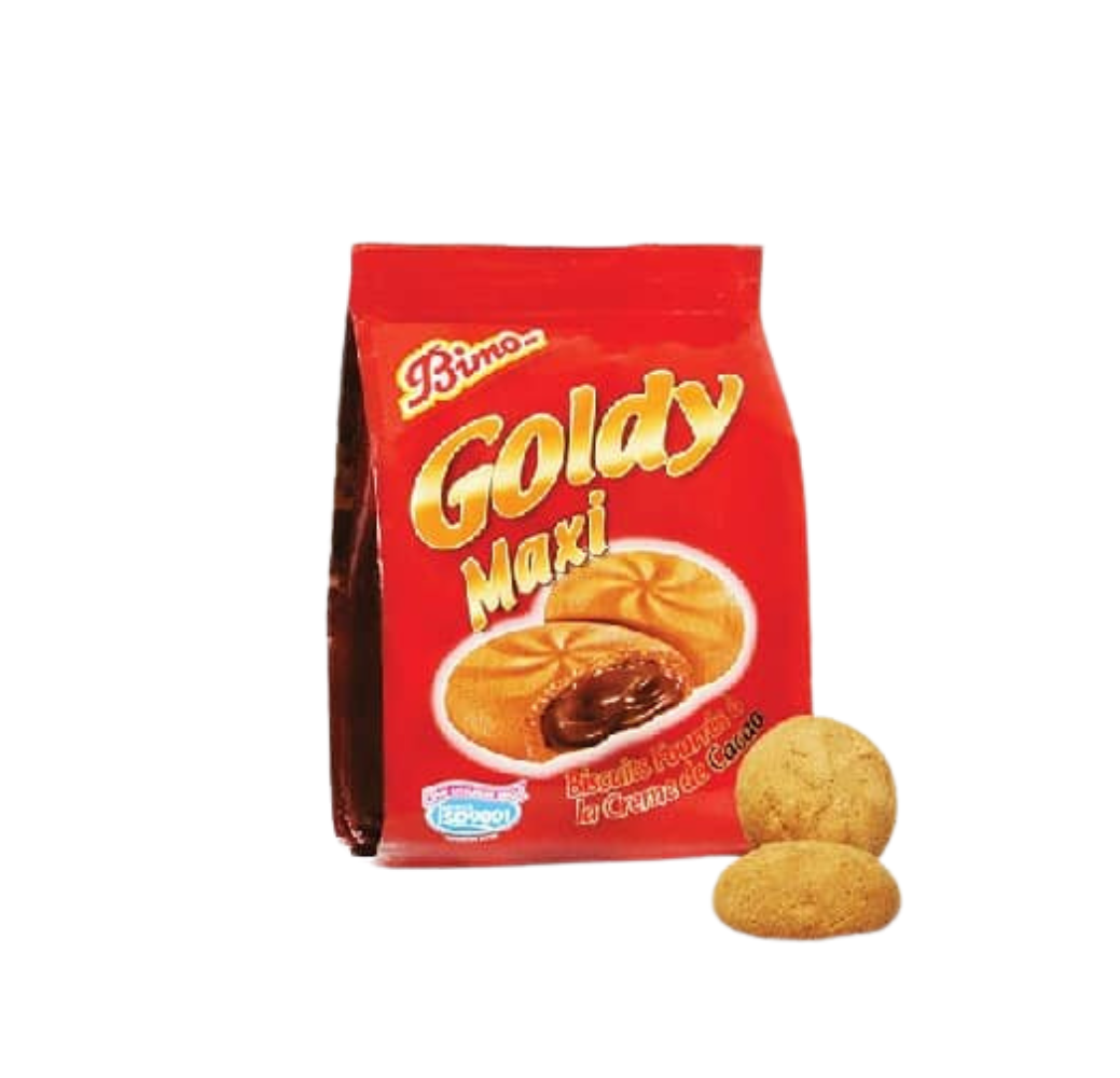 Biscuits fourré à la créme de cacao - Goldy Maxi - Bimo 
