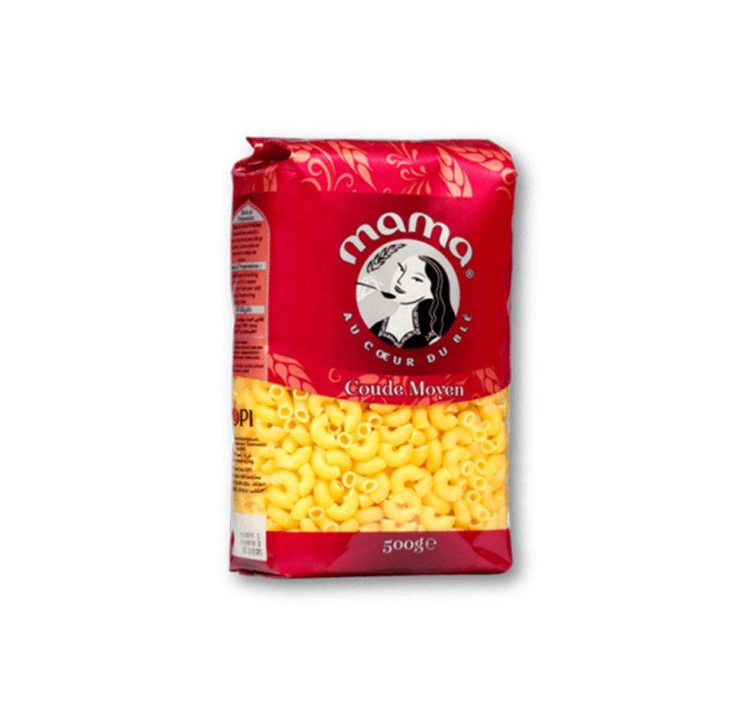 Pates coudes moyen - Mama - 500g