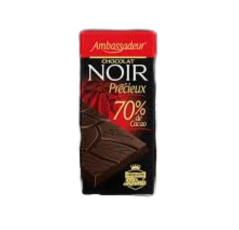 Ambassadeur - chocolat noir 70% de cacao- 100g