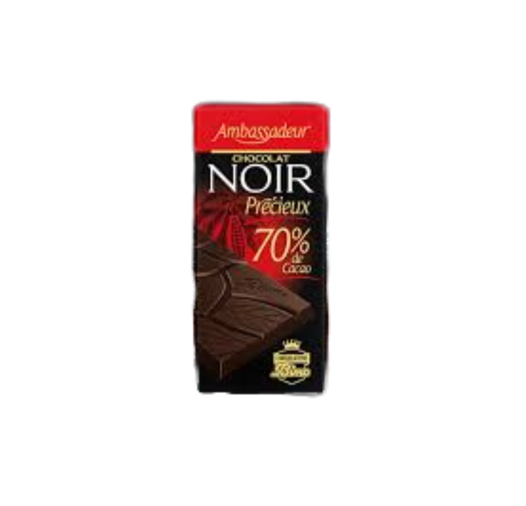 Ambassadeur - chocolat noir 70% de cacao- 100g