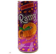 Ramy - jus orange pèche canette - 24 cl