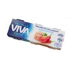 Viva Tuna - Thon entier á la sauce piquante - 3 boites (65g) 