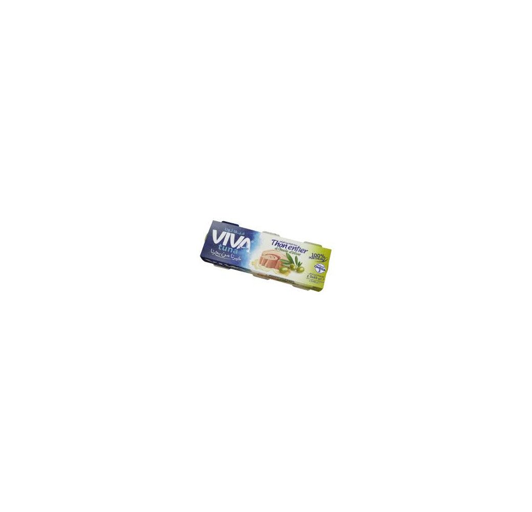 Viva Tuna - Thon entier á l'huile d'olive - 3 boites (65g) 