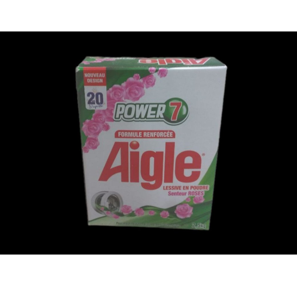 Aigle - lessive en poudre senteur roses - 2.5kg 