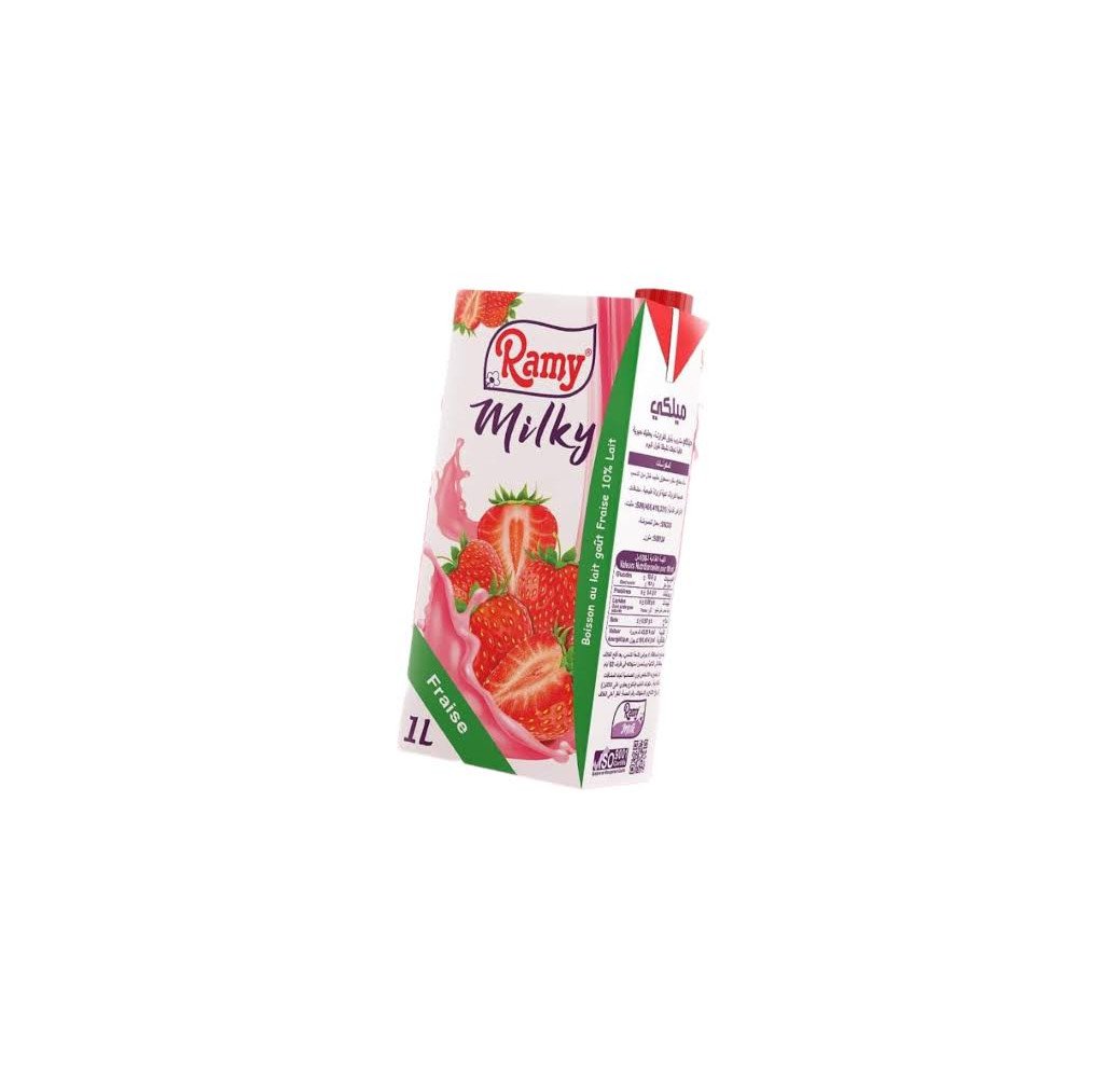 Jus Ramy Milky Fraise 1L