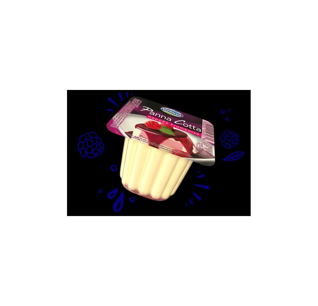 Yaourt Soummam Panna Cotta Framboise 85 g