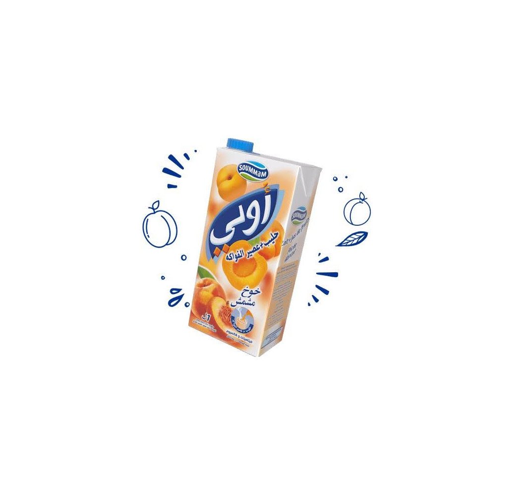 Olè Jus de Fruits et Lait Pèche Abricot 1L