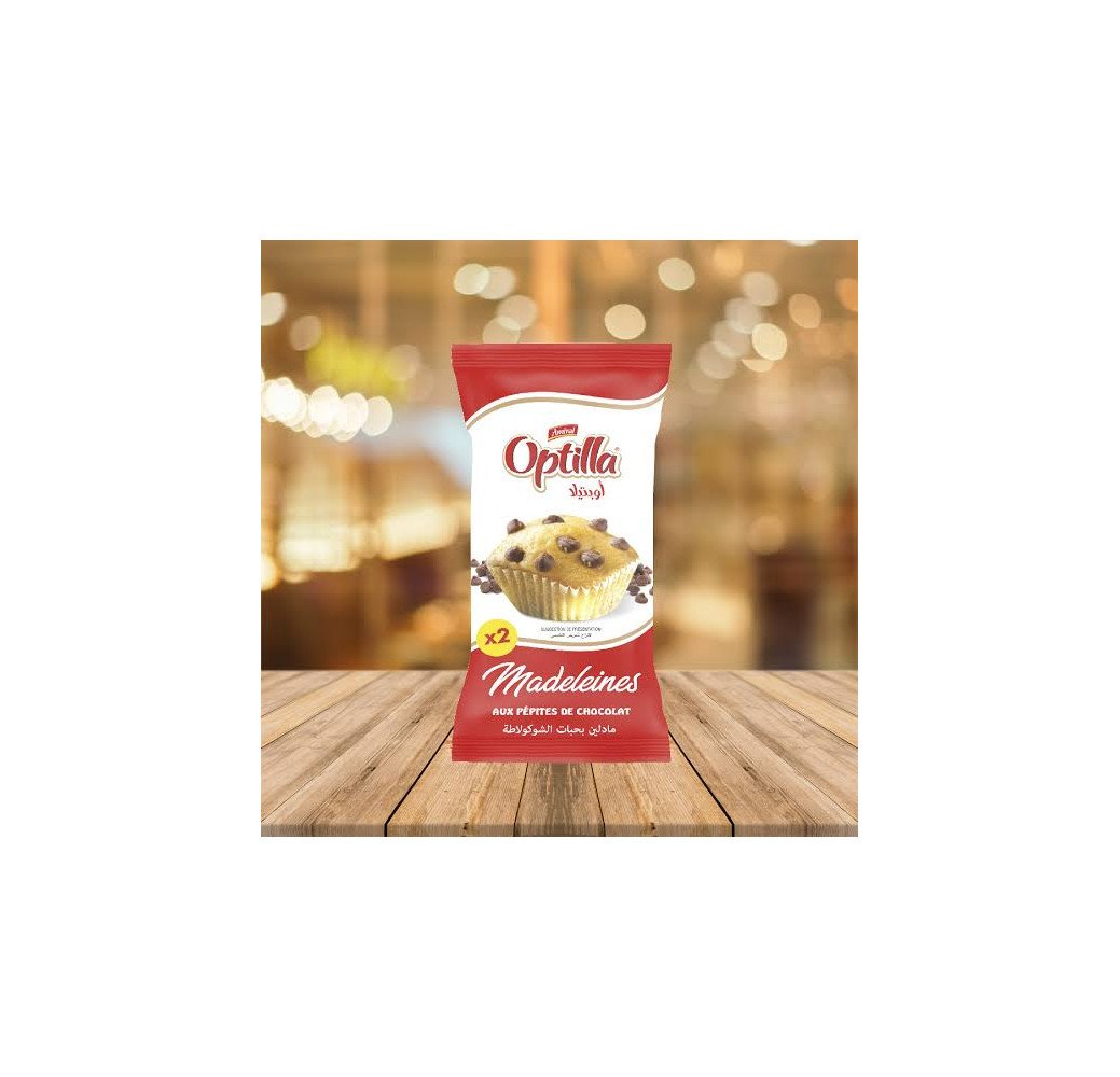 Optilla Madeleines aux Pépites de chocolat 75g