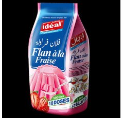 Idéal Flan Goût Fraise 500g 