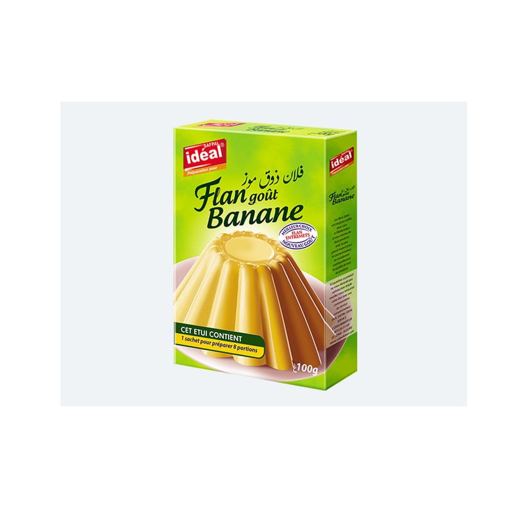 Idéal Flan Goût Banane 100g 
